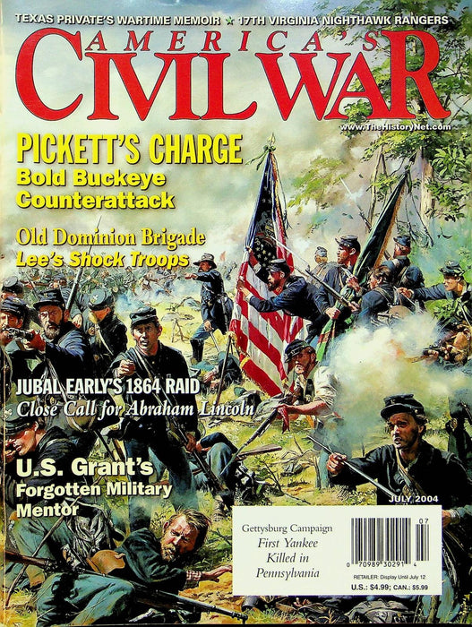 America's Civil War Magazine July 2004 Pickett's Charge Jubal Earlys 1864 Raid