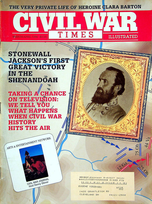 Civil War Times Magazine Mar/Apr 1994 Vol XXXIII 1 Stonewall Jackson 1st Victory 1