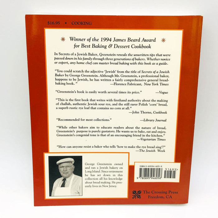 Secrets Of A Jewish Baker George Greenstein Paperback 1996 Authentic Rye Bread 2