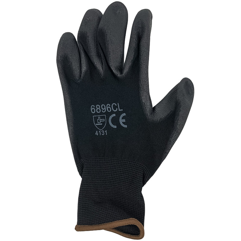 Polyurethane Palm Coated Gloves 3 Pairs Work Safety PU Cordova 6896CL Large 3