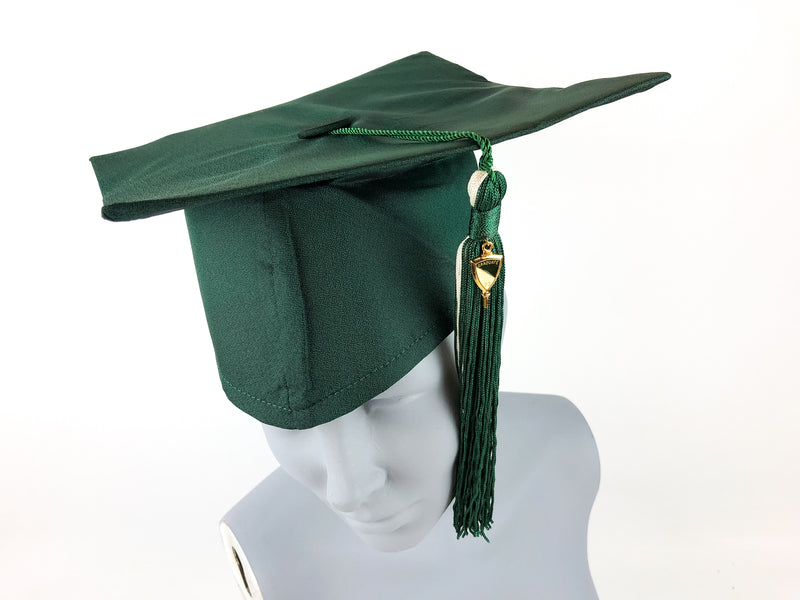 Vintage Graduation Cap Tassel Green ER Moore College Cleveland State University