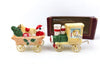 Trem Trinds Ceramic Train Set Santa Traveling with Original Box 4