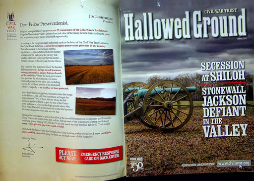 Hallowed Ground Magazine Spring 2012 Vol 13 No 1 77 Acres At Cedar Creek 2