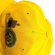 Vintage Baseball Hat Trucker Mesh Snapback Old Machinery Farmer Carpenter Yellow 8