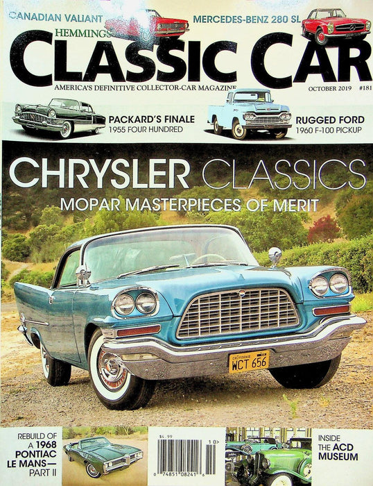 Hemmings Classic Car Magazine October 2019 Vol 16 # 1 Chrysler Classics