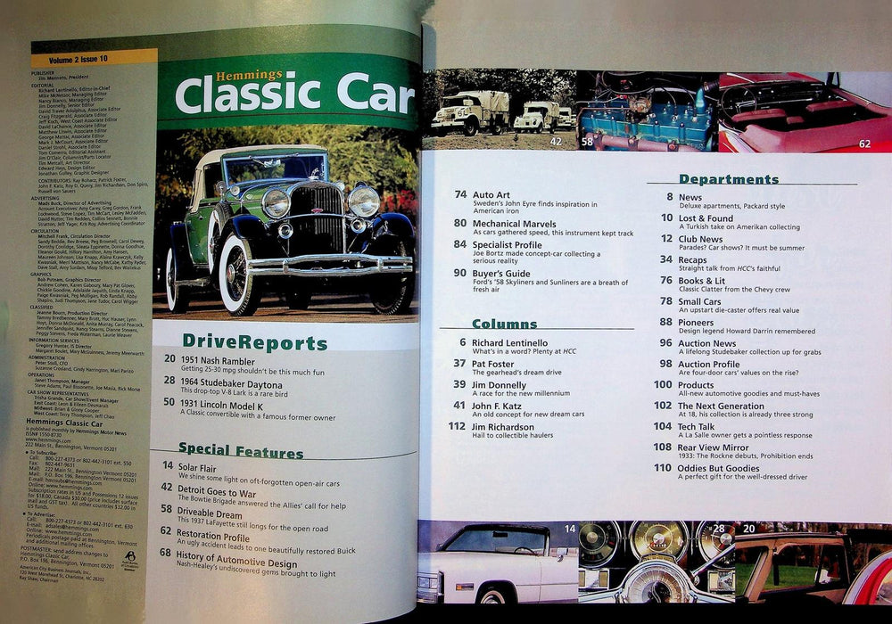 Hemmings Classic Car Magazine July 2006 Vol 2 # 10 Cheap Convertibles