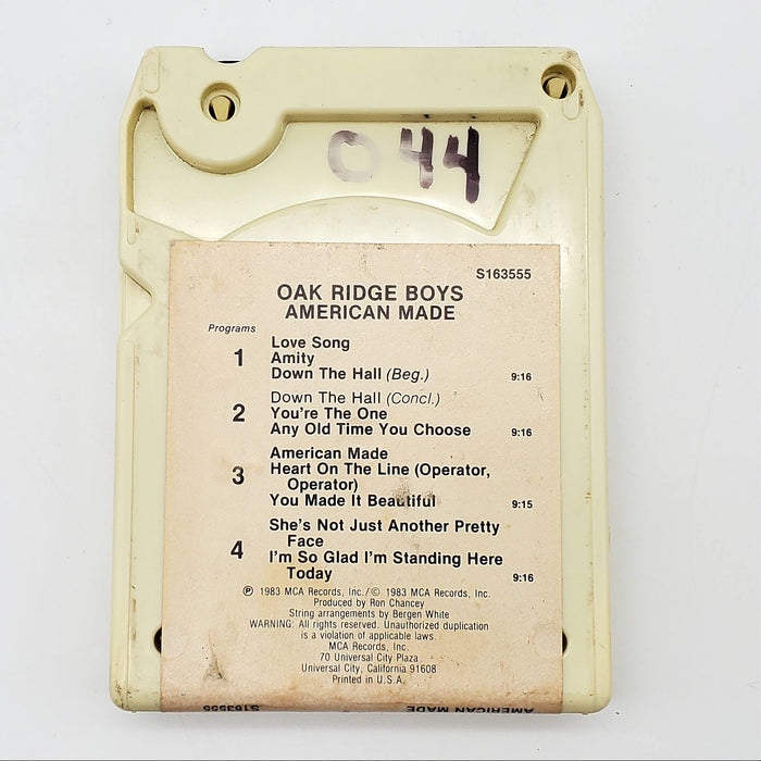 The Oak Ridge Boys American Made 8-Track Tape Album MCA Records 1983 S163555