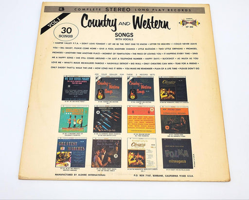 Country And Western Songs, Vol 1 Triple LP Record Harper Valley PTA, Buckshot 2