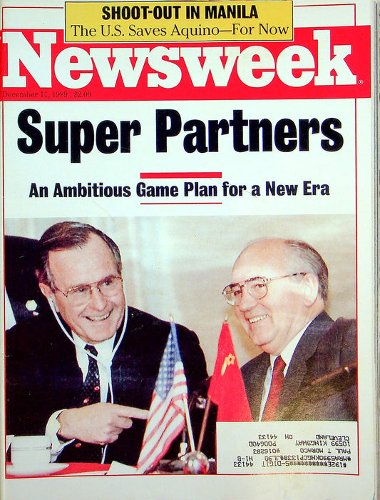 Newsweek Magazine December 11 1989 George Bush Mikhail Gorbachev Superpower Meet