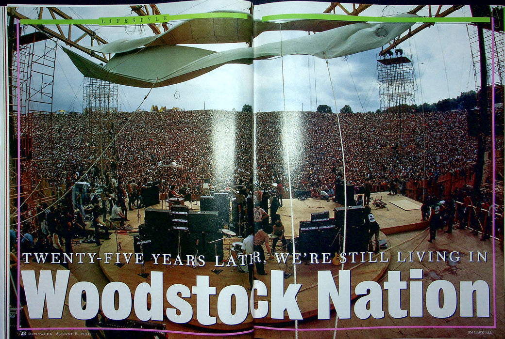 Newsweek Magazine August 8 1994 Woodstock 25th Anniversary ARPANET Defense Dept