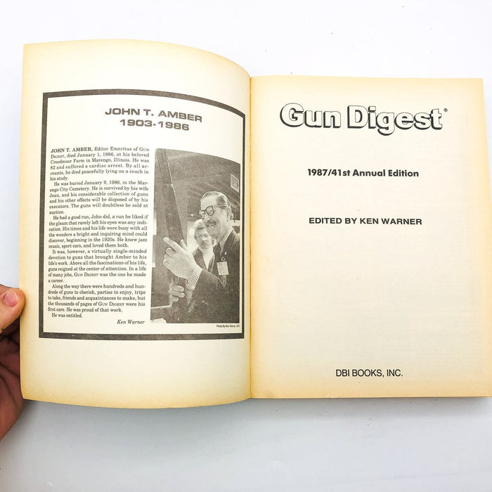 Gun Digest Paperback Ken Warner 1987 41st Edition Detailed Hunters Collectors 6