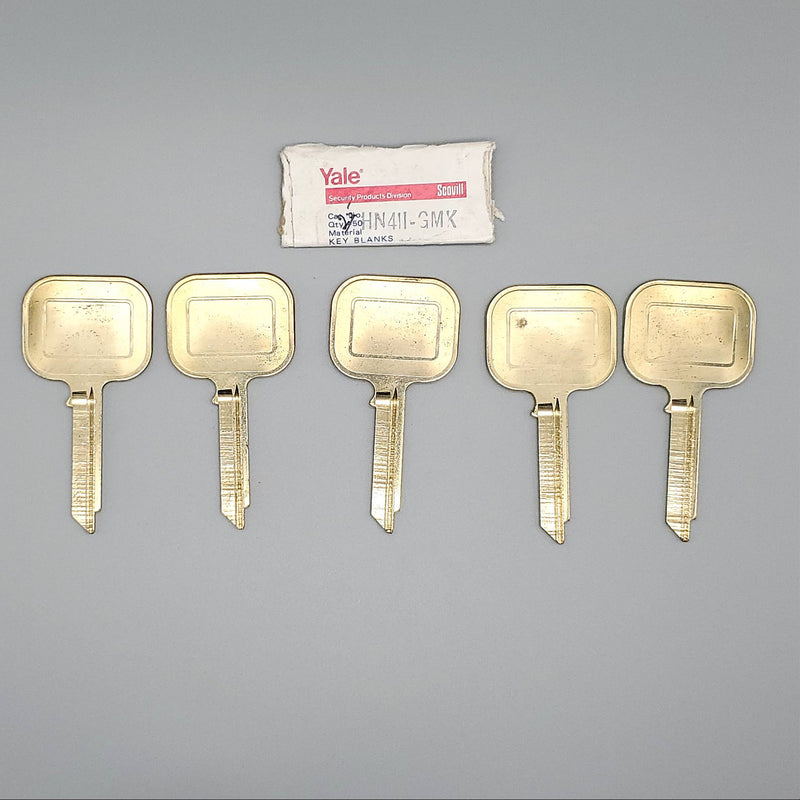 5x Yale HN411 GMK Key Blanks GMK Keyway Nickel Silver 6 Pin Large Bow NOS 3