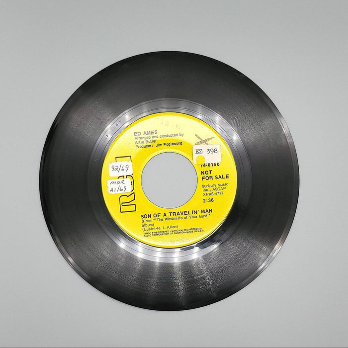 Ed Ames Son Of A Travelin' Man Single Record RCA Victor 1969 74-0156 PROMO 1