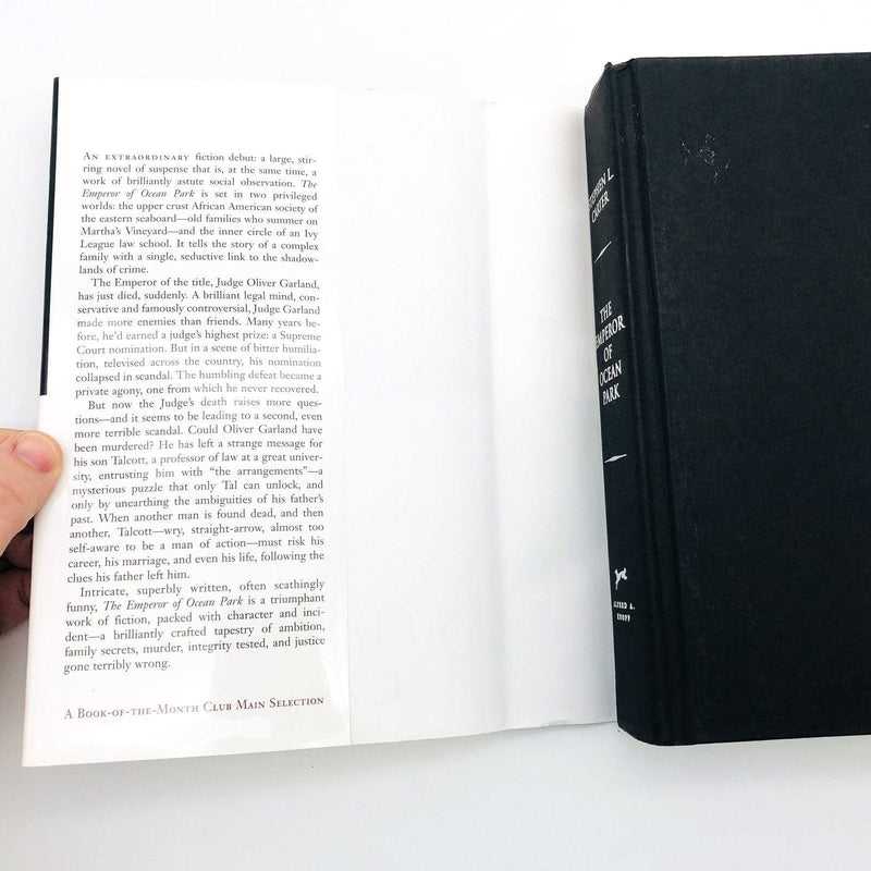 The Emperor Of Ocean Park Hardcover Stephen L Carter 2002 Law Professor Book Clu 6