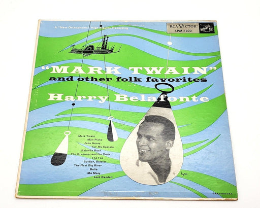 Harry Belafonte Mark Twain & Folk Favorites 33 RPM LP Record RCA 1954 LPM 1022 1