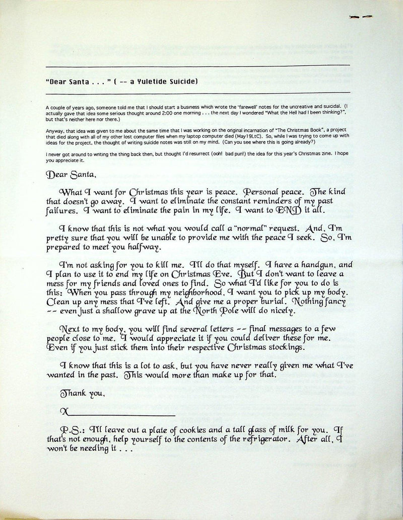 Maestro Takat's Christmas Zine 1994 # 2 Second Annual 93.5 Christmas Special 3