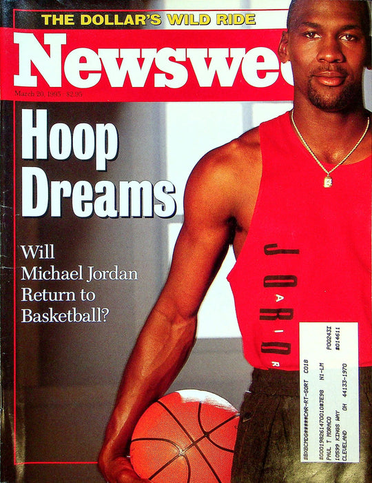 Newsweek Magazine March 20 1995 Michael Jordan Return To NBA Basketball Bulls