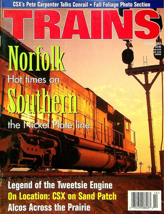 Trains Railroading Magazine October 1997 Vol 57 No 10 Nickel Plate Line