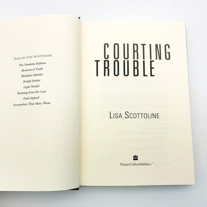 Courting Trouble Hardcover Lisa Scottoline 2002 Courtroom Legal Thriller 8