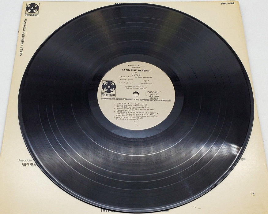 Katharine Hepburn Coco Cast Recording 33 RPM LP Record Paramount Records 1970 7