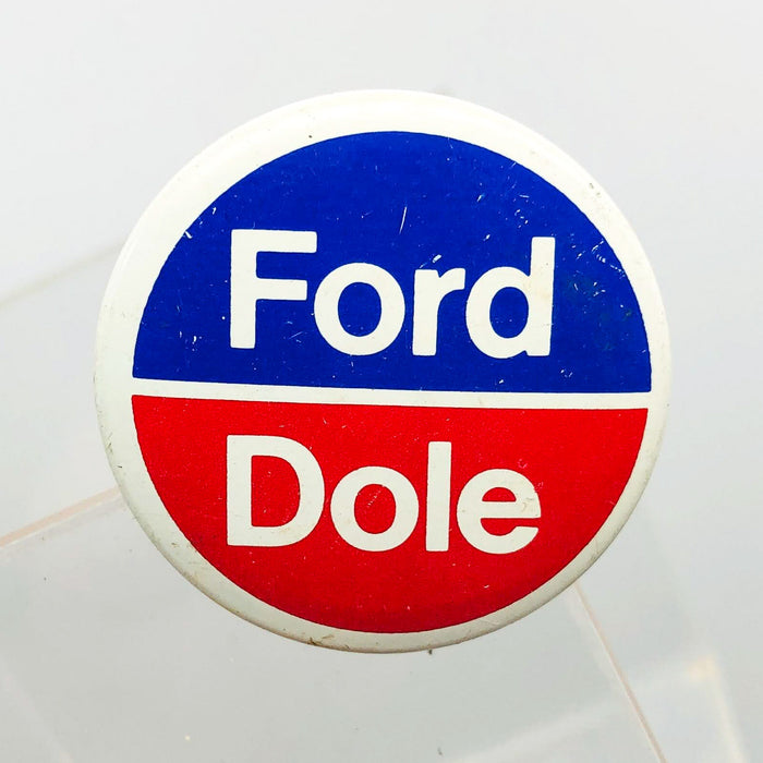 Ford Dole Button Pin 1.25" Gerald Bob Political Campaign President Committee 12