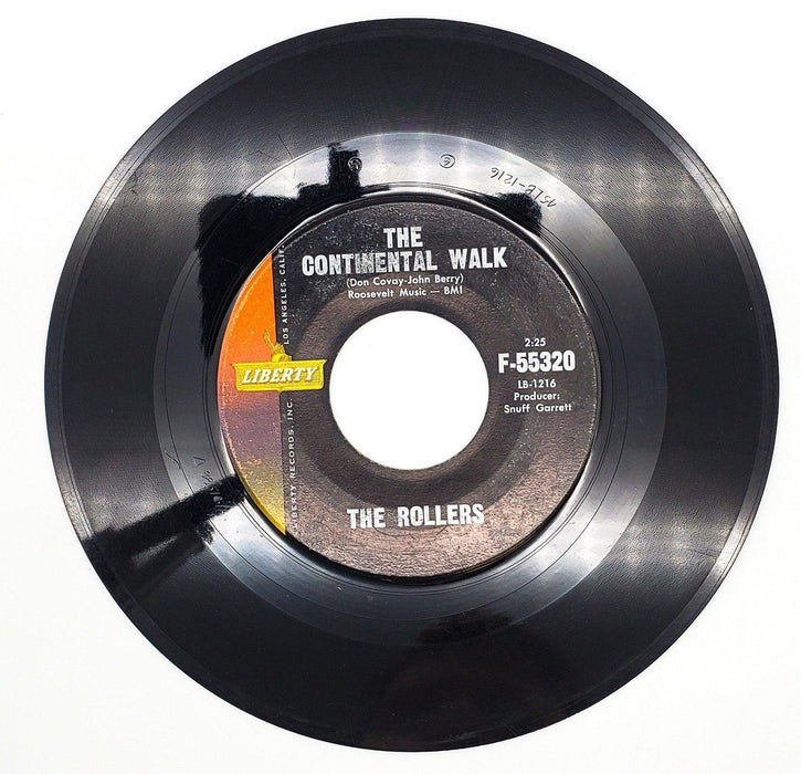The Rollers 5 The Continental Walk 45 RPM Single Record Liberty 1961 F-55320 1