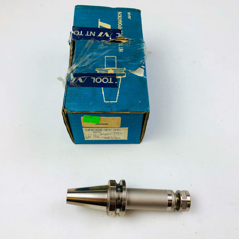 NT Tool Milling Collet Chuck S/BT30-HDC09-105/M7 3070 Tool Holder New Old Stock