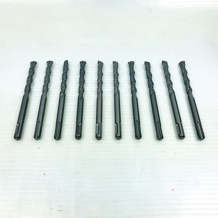 Hammer Drill Bits 7/16x6" SDS Plus 10-pk 3.5" LOC Carbide Tip Concrete Masonry