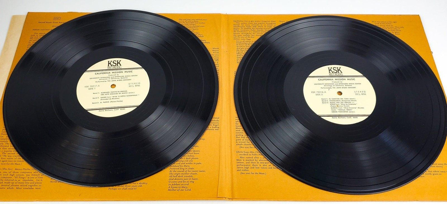 John Biggs Consort California Mission Music Double LP KSK Recording 1974 4