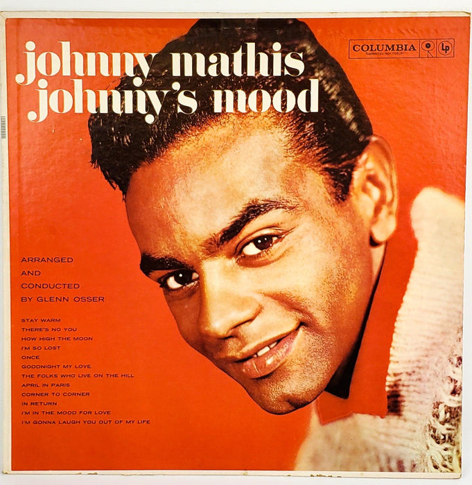Johnny Mathis Johnny's Mood Record 33 RPM LP CL 1526 Parkway 1960 1