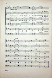 Sheet Music Yale Glee Club From Boston Harbor 1945 Bartholomew Sea Chantey Song 3