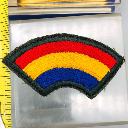 WW2 US Army Patch 42nd Infantry Division Dark Green Border Variant Rainbow 2