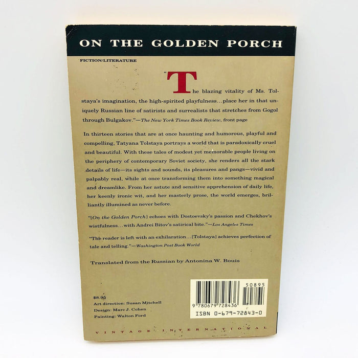 Tatyana Tolstaya Book On The Golden Porch Paperback 1990 Russian Endurance 2