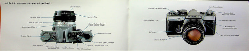 Vintage Olympus OM Camera Systems Brochure Fully Automatic OM-2