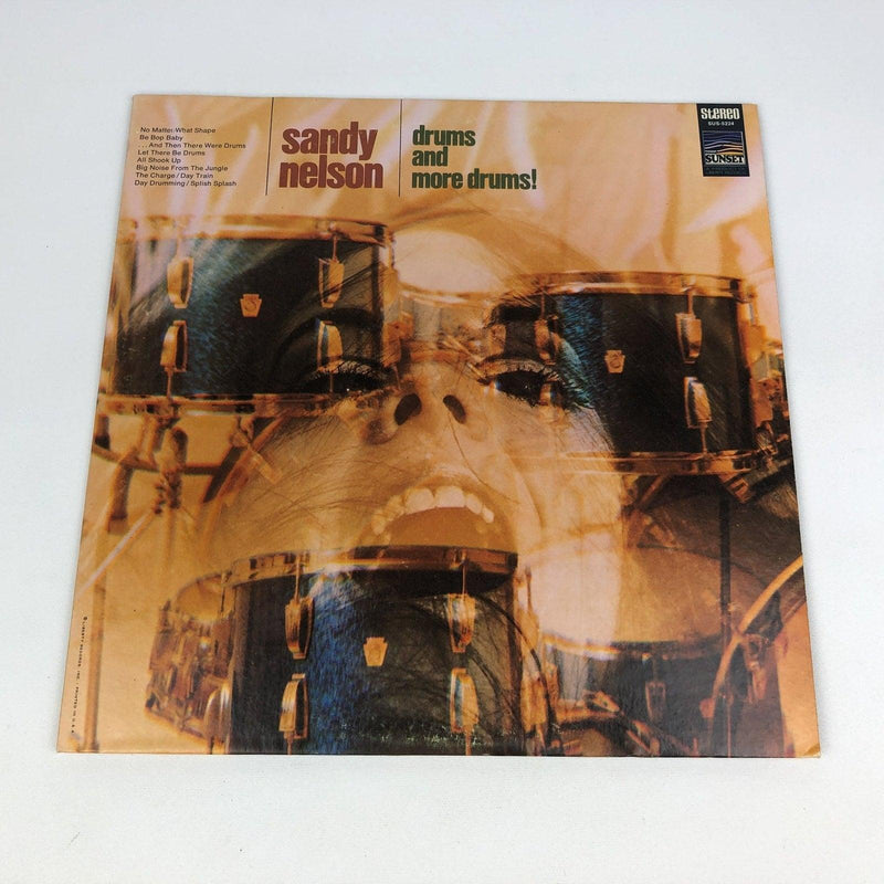 Sandy Nelson Drums and More Drums! Record 33 RPM LP SUS-5224 Sunset Records 1968 1