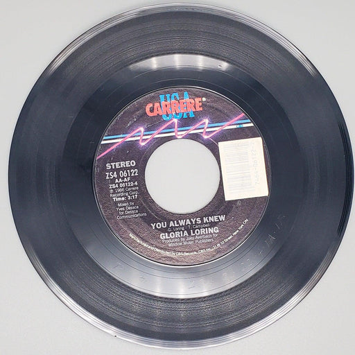 Gloria Loring & Carl Anderson Friends & Lovers Record 45 RPM Single Carrere 1986 2