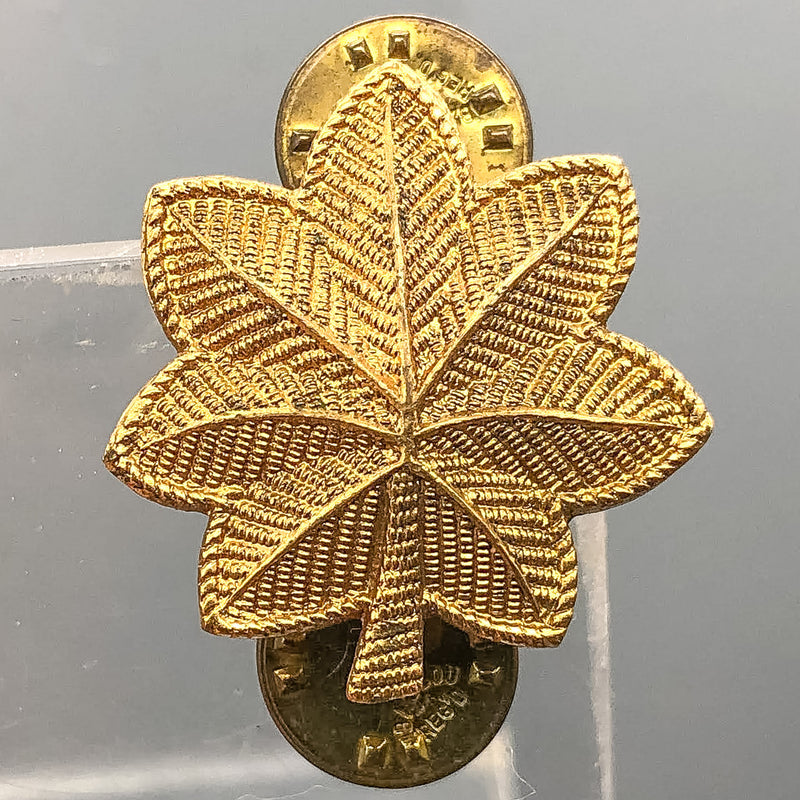 Ltcol Pin US Army Lieutenant Colonel Major Pin Pinback Gold Oak Leaf HLP-GI Viet ...