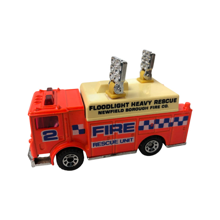 Matchbox Mack Auxillary Power Truck Fire Rescue Unit #2 1991