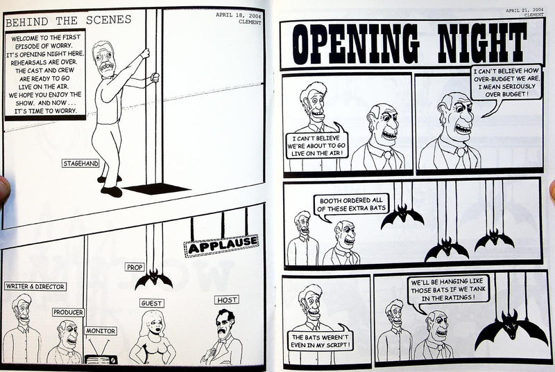 Worry Comix Zine Matthew Clement April 2004 3