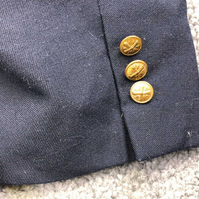 Charing Cross Jacket 48L United Kingdom Military Bullion Crest Buttons Vintage