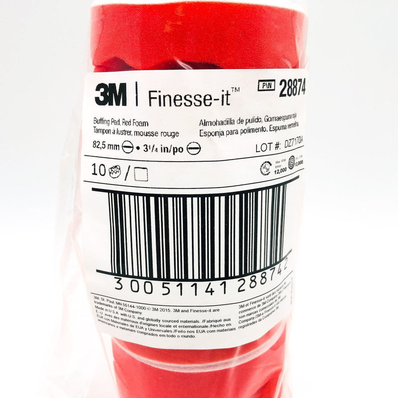 4pk 3M Buffing Polishing Pad Foam 3.25" Finesse-It 28874 Auto Body Car Detailing 2