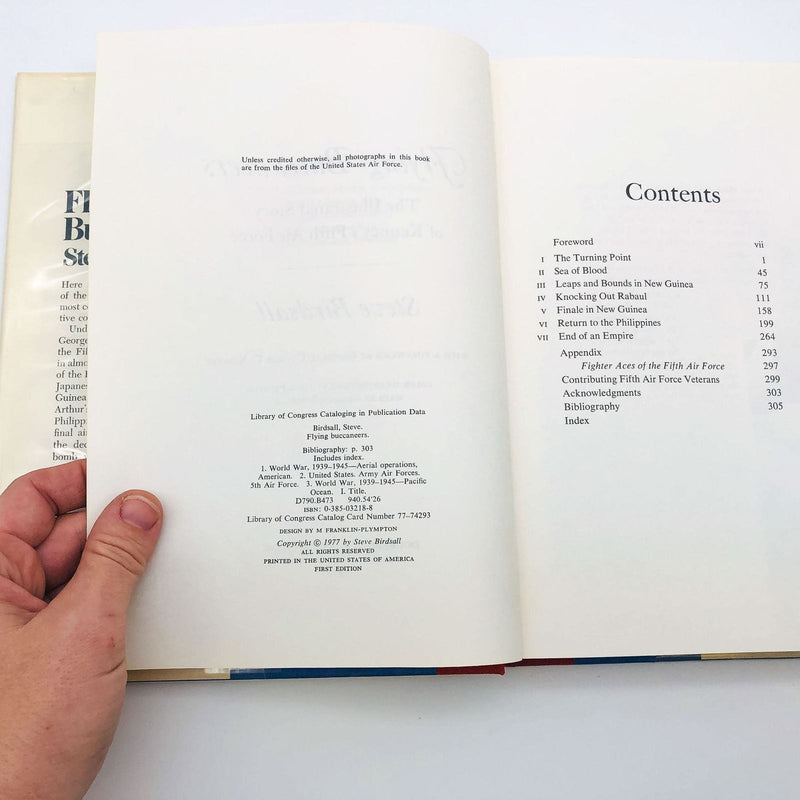 Flying Buccaneers Hardcover Steve Birdsall 1977 1st Edition WW2 5th Air Force 2 9