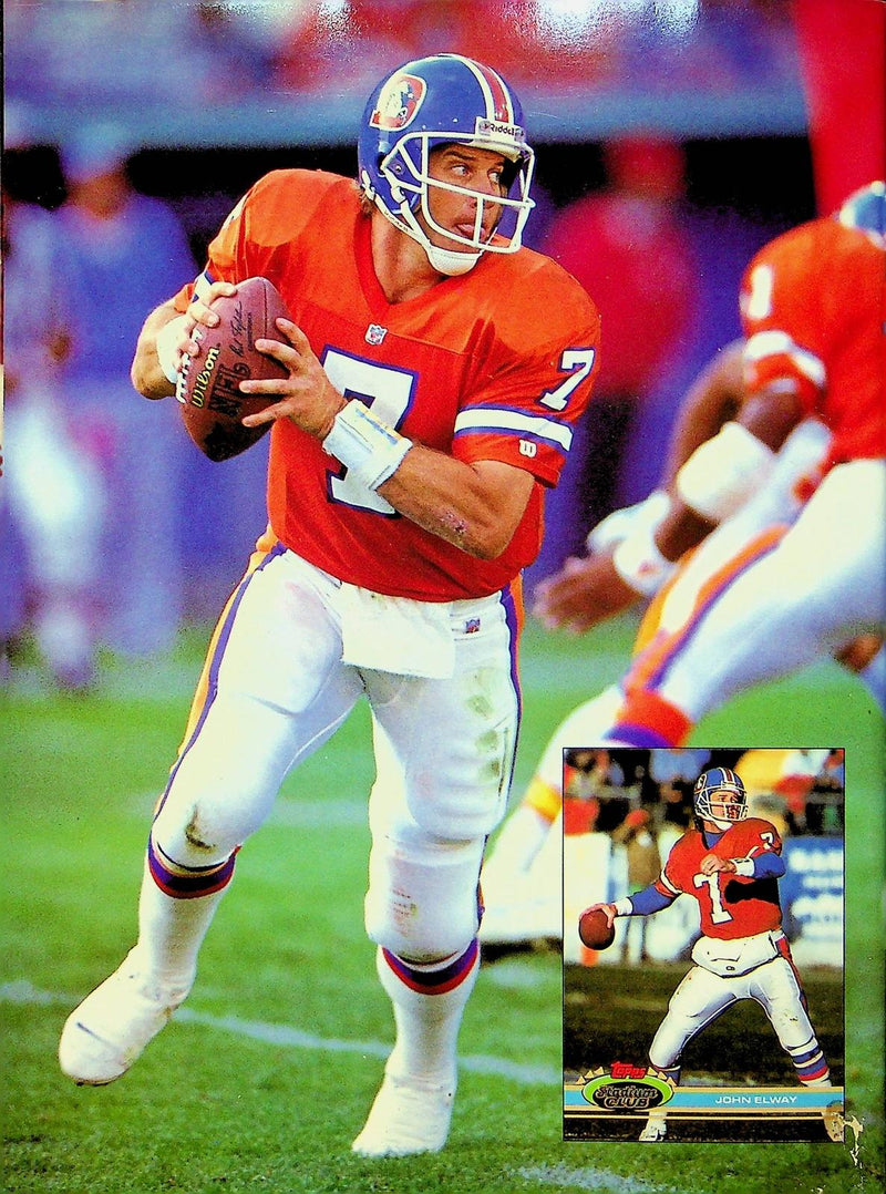 Beckett Football Magazine April 1992 # 25 Randall Cunningham John Elway Denver 3