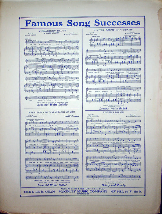 Sheet Music When The Oriole Sings In The Old Apple Tree J W Callahan W Odell 2