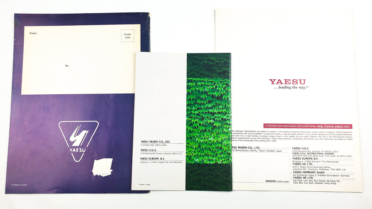 Yaesu Amateur Radio Equipment Catalogs 1980's & 1990's Lot of 3