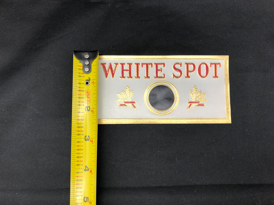 White Spot Cigar Label Box Wrapper Original Embossed Lithograph Unused Vintage