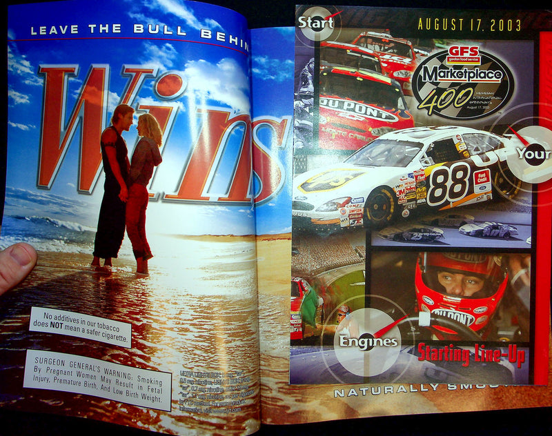 Nascar Official Program GFS Marketplace 400 Series August 16-17 2003 Michigan