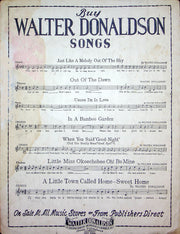 Sheet Music Just Another Night Grace LaRue Walter Donaldson 1928 Waltz Piano 3