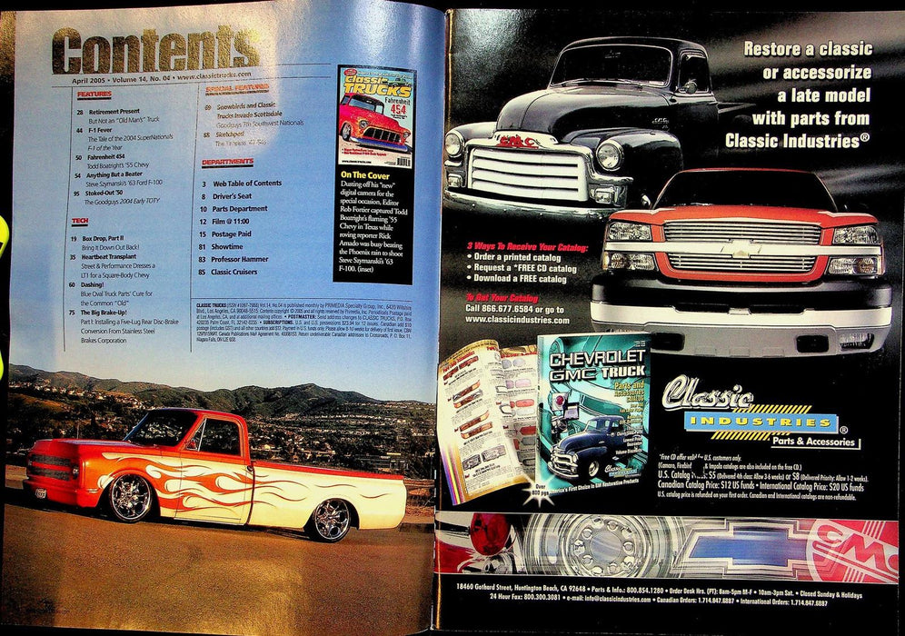 Classic Trucks Magazine April 2005 Vol 14 # 4 Fahrenheit 454