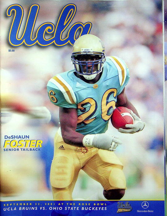 UCLA Bruins Football Program Sep 22 2001 Vs. Ohio State Buckeyes Deshaun Foster